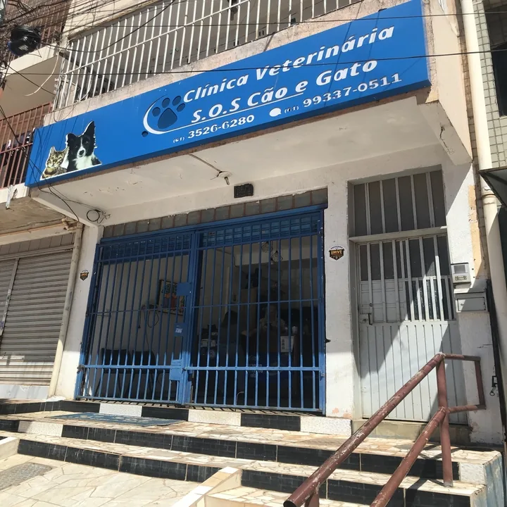 Fachada da Clínica Veterinária S.O.S Cão e Gato em Samambaia Norte